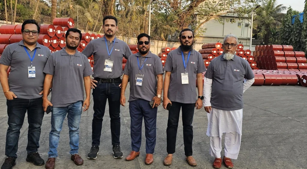 Nasimul islam & dealer Mobil plant visit Bangladesh