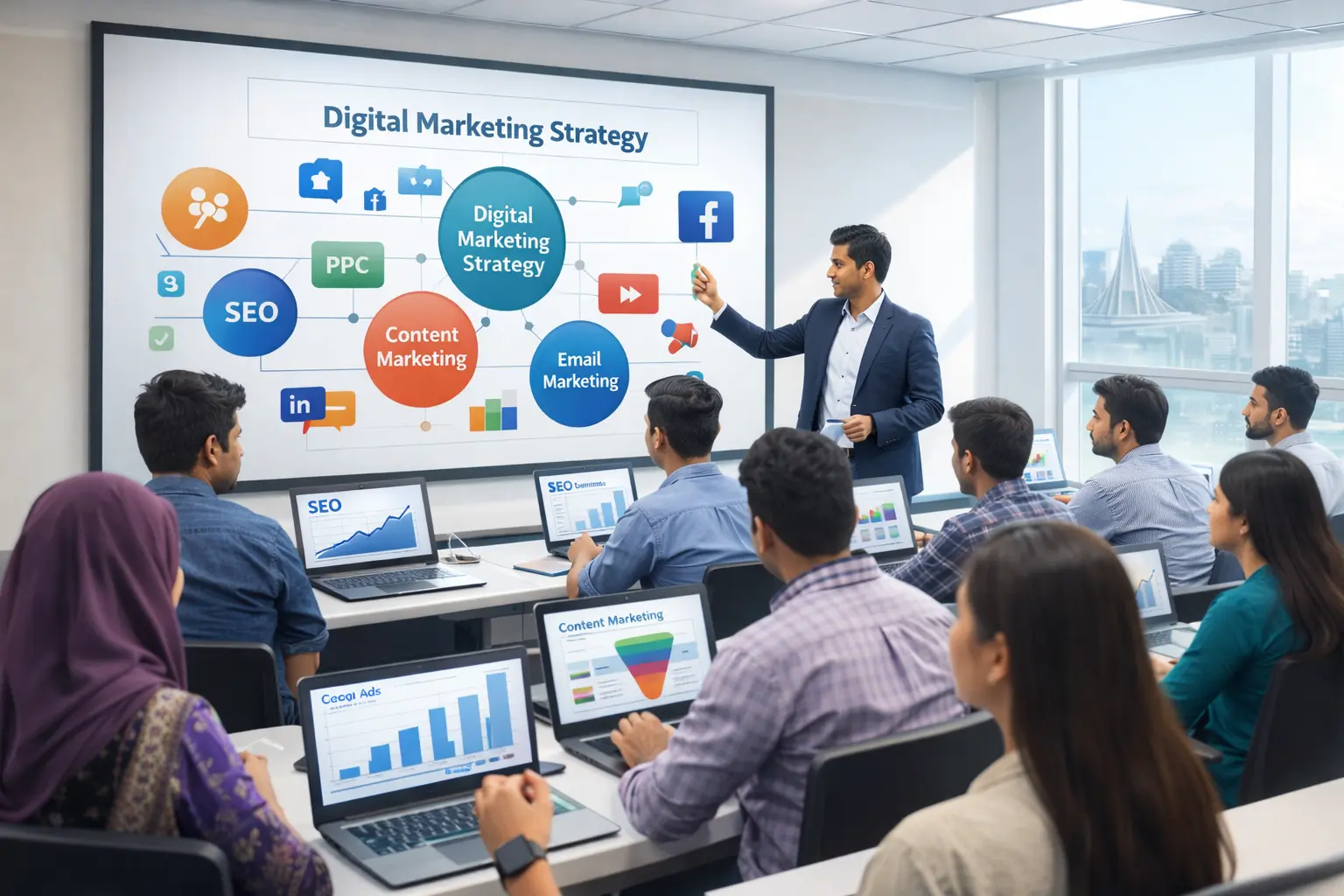 digital marketing course in Bangladesh training class